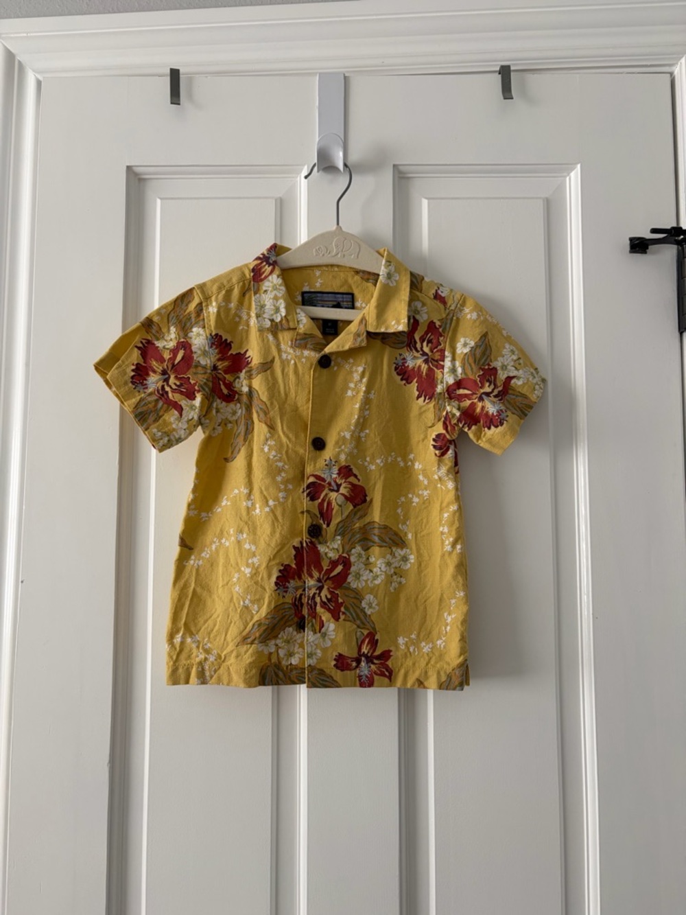 Patagonia Kids Yellow Floral Button-Down Shirt